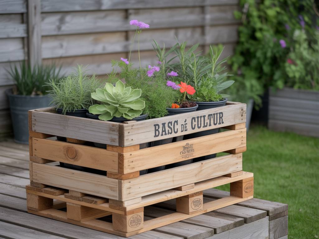 Fabriquer jardiniere palette : tutoriel pas à pas pour un bac de culture recyclé et durable