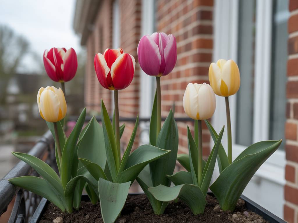 Comment planter des tulipes en jardinière pour un balcon fleuri et coloré du début du printemps