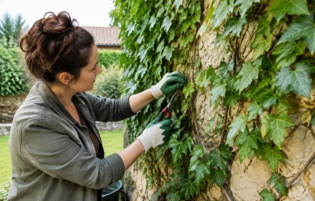 Comment enlever du lierre sur un mur sans l’endommager